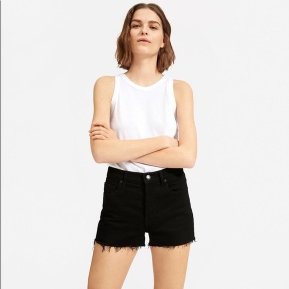 Everlane Pants - Everlane Black Denim Shorts
